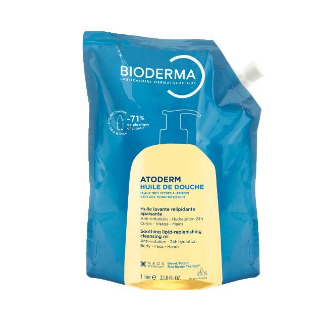 Bioderma Atoderm Aceite De Ducha Eco-Refill, 1 L