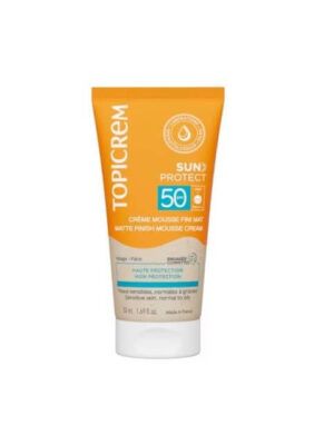 Topicrem Sun Protect Spf50 Crema-Mousse Acabado Mate 50ml